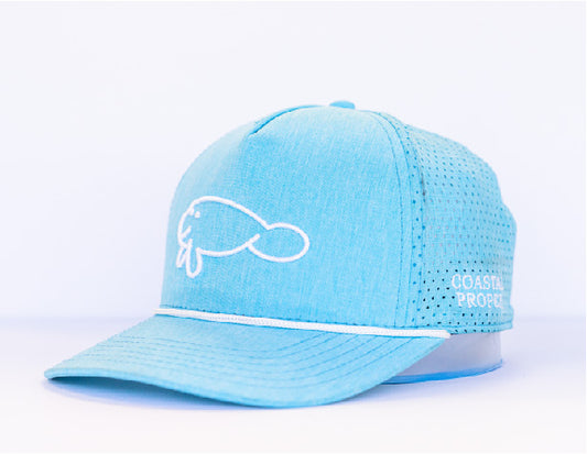 Ash Turquoise Mid-Crown 5 Panel Tritech Rope Hat